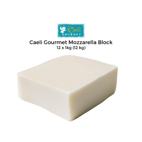 Caeli Gourmet Mozzarella Cheese (Block) 12 x 1kg